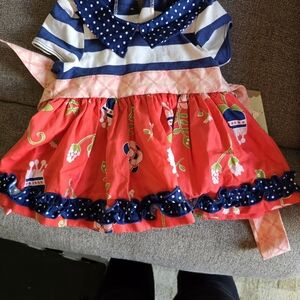 Persnickety Pink and Green Floral Dress